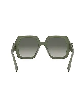FENDI | Lunettes de soleil carrées vertes FF Diamonds | olive